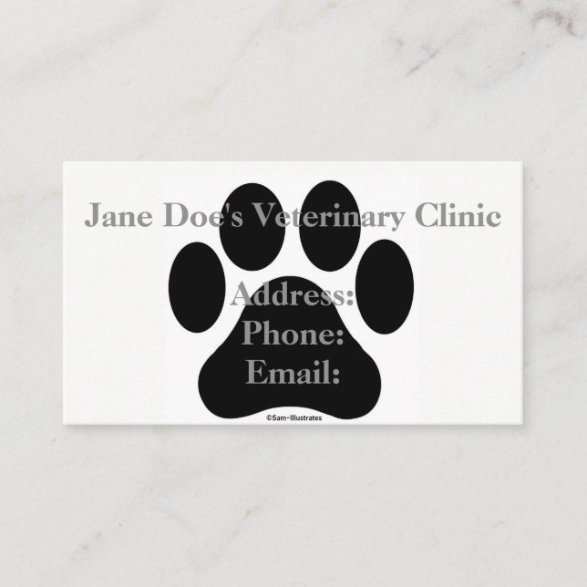 Visita Modelo de cartão de negócios preto e branco do (Frente)