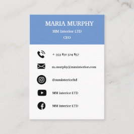 Visita Modelo de cartão de negócios profissional e simple