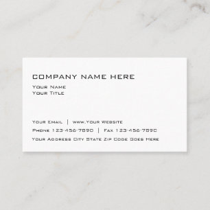 Visita Modelo de cartão de negócios simples