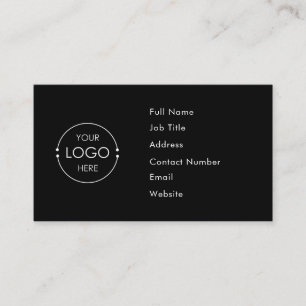 Visita Modelo de cartão de negócios simples de logotipo p