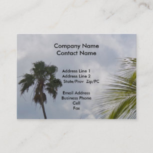 Visita Modelo de cartão tropical