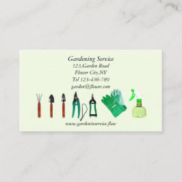Visita Modelo de jardinagem do cartão de empresa de
