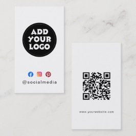 Visita Modern cartão de contato com logotipo personalizad