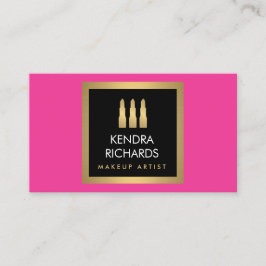 Visita Modern Lipstick Trio Makeup Artist Cartão de visit
