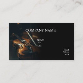 VISITA MÚSICA BÁSICA DE MODELO CARTÃO DE VISITA, VIOLINA