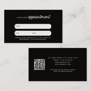 Visita Na moda de Código QR do Cartão de Compromisso do C