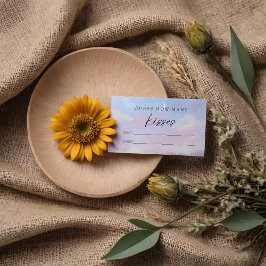 Visita Na Nuvem 9 Quantos Kisses Cartão De Jogo De Chá de