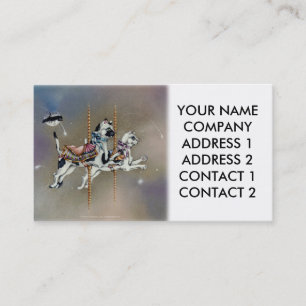 Visita Negócios - Cartão de visita, Gatos Carrossel