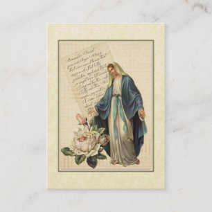 Visita Nossa senhora do cartão santamente de Memorare da