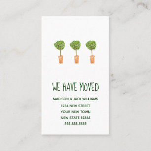 Visita Nova Mudança de Endereço  Movendo o cartão Inserir