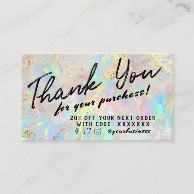 Visita novo cartão de desconto opcional (Frente)