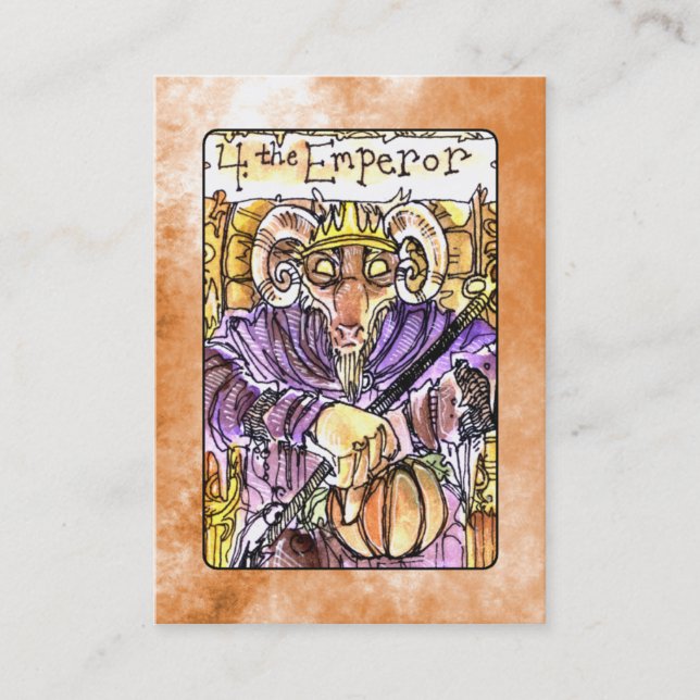 Visita O cartão de Tarot do imperador (Frente)