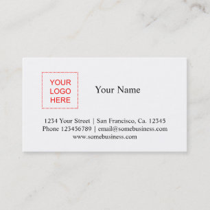 Visita O modelo de cartão de negócios   do logotipo