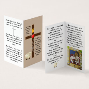 Visita O Senhor é o meu cartão de oração de pastor