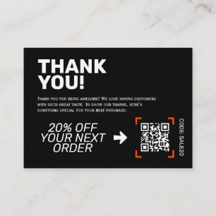 Visita Obrigado Insira Cartão Código de Desconto