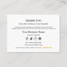 Obrigado Percentagem do Cartão QR de Negócios