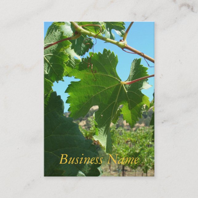 Visita Ônibus. Cartão - Vinho de Uva (Frente)