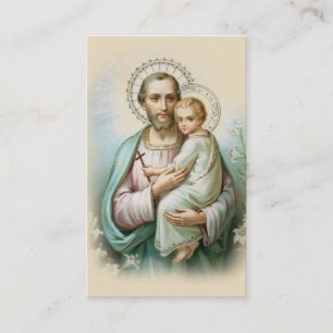 Visita Oração St Joseph de Memorare & cartão santament