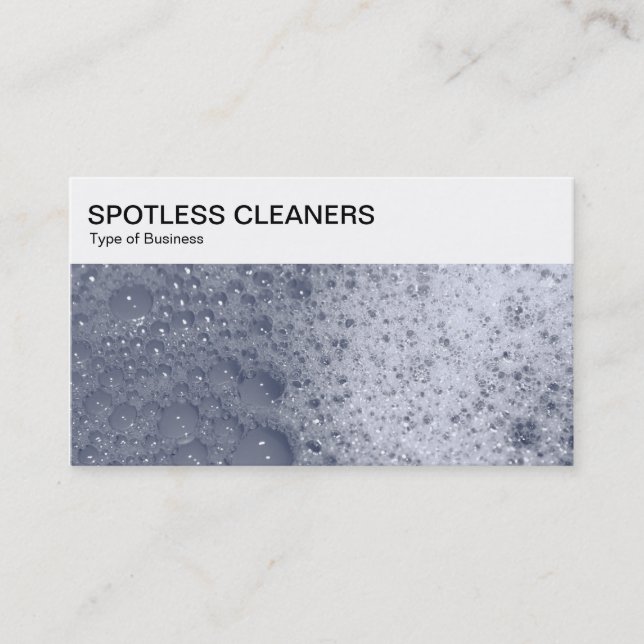 Visita Painel superior - Bolhas de sabão 03 Cartão de vis (Frente)