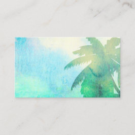 Visita palmeira de modelo de cartão de negócios de arte t