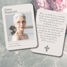 Visita Para Sempre em Nossos Corações Cartão de Oração co