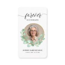 Para sempre no nosso Cartão de Oração Eucalyptus