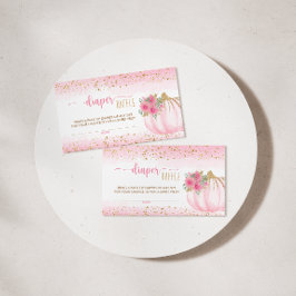 Visita Pequena Fralda de Bebê Floral de Abóbora Cartão Ra