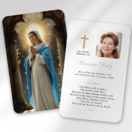 Visita Perda Funeral Ave Maria Oradora Cartão de condolên