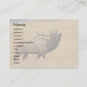 Visita perfil ou cartão de visita, alce