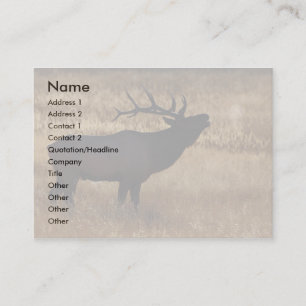 Visita perfil ou cartão de visita, cornetim dos alces