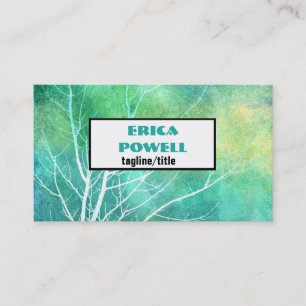 Visita personalização da arte da natureza cartão de vi