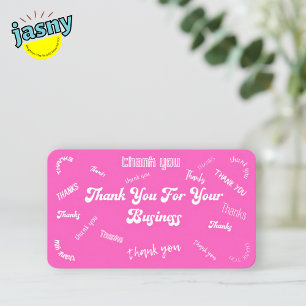 Visita PERSONALIZAR o rosa "Obrigado" Inserir/ Cartão de