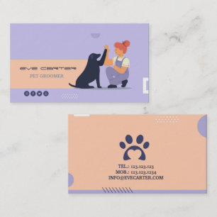 Visita Pet Groomer / Cartão Profissional De Pele