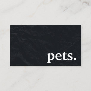 Visita Pets modernos de chalkboard. cartão de fidelidade