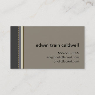 Visita Preto & cartão das listras de Tan