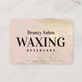 Visita Primavera Waxing depois de instruções Cartão de vi