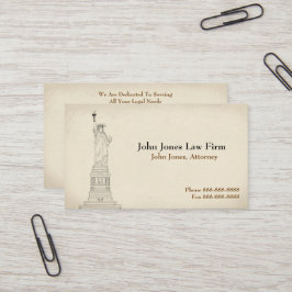 Visita Procurador na Estátua da Liberdade Cartão de visit