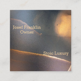 Visita Quadrado Abstrato Watercolor Masculine Square Cartão de vis