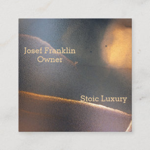 Visita Quadrado Abstrato Watercolor Masculine Square Cartão de vis