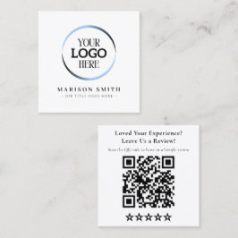 Visita Quadrado Cartão de Código QR de Avaliações de Negócios Mode