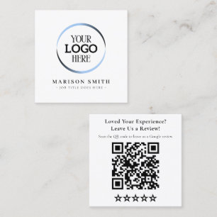 Visita Quadrado Cartão de Código QR de Avaliações de Negócios Mode