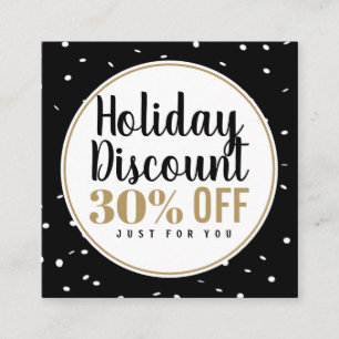 Visita Quadrado Cartão de desconto de férias