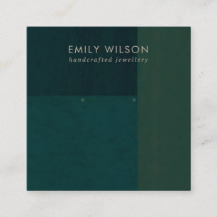 VISITA QUADRADO CARTÃO DE EXIBIÇÃO DE COR VERDE DO FRASCO BLOQU