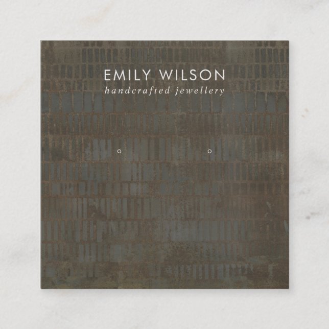 VISITA QUADRADO CARTÃO DE EXIBIÇÃO DE COURAÇÃO DO ESTUDO DE COURA  (Frente)