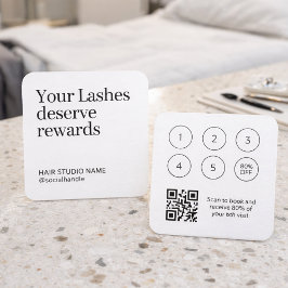Visita Quadrado Cartão de Fidelidade Lash Rewards com Código QR