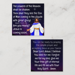 Visita Quadrado Cartão de Folheto do Evangelho