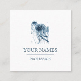 VISITA QUADRADO CARTÃO DE VISITA: JELLYFISH