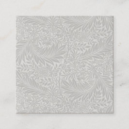 VISITA QUADRADO CARTÃO DE VISITA: WILLIAM MORRIS : LARKSPUR