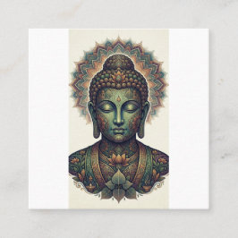 Visita Quadrado Cartão de VisitaArte Pacífica do Buda Dhamma - Pro