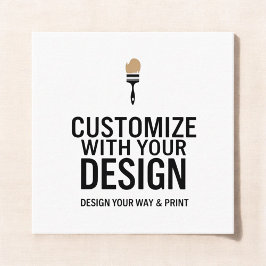 Visita Quadrado Cartão Pequeno de Empresa Personalizável 2,5x2,5"